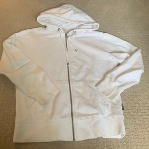 White American eagle zip up